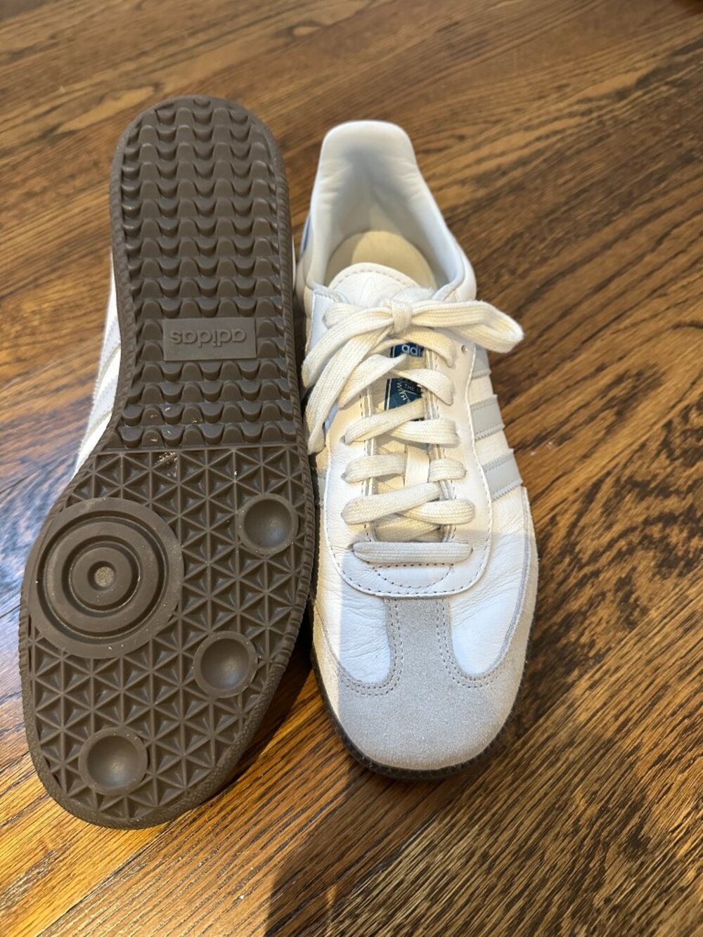 adidas SAMBA OG Sneakers in White-Halo Blue - Picture 11 of 13